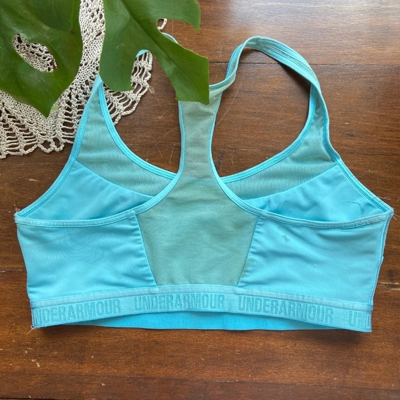 Under Armour Mid Crossback Sports Bra - Picture 2 of 4